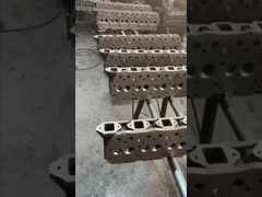 ME993502 6D16T Mitsubishi Engine Performance Cylinder Head On A Kobelco Excavator