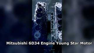 Κινητήρας υψηλής ακρίβειας Mitsubishi 6D34 Short Block Assembly